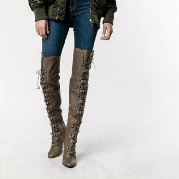 Jimmy Choo Maloy 95 boots size 37 gray - Picture 2 of 7